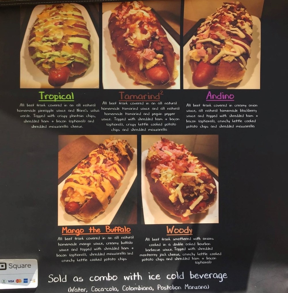 LIC Flea and Food hot dog menu
